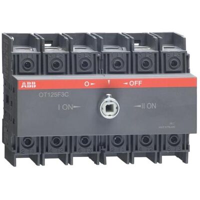ABB Modèle OT125F3C Interrupteur - 125A, Puissance 45kW - Publicité ABB Modèle OT125F3C Interrupteur - 125A, Puissance 45kW - Publicité