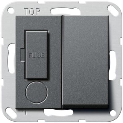 Gira Modèle 278528 - Prise fusee selon British Standard - Gris - Publicité Gira Modèle 278528 - Prise fusee selon British Standard - Gris - Publicité