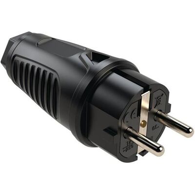 HP Autozubehör, Prise + connecteur, Fiche de sécurité 10/16 A 250 V noire IP44 en caoutchouc plein - Publicité HP Autozubehör, Prise + connecteur, Fiche de sécurité 10/16 A 250 V noire IP44 en caoutchouc plein - Publicité