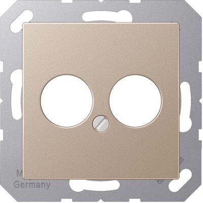 JUNG, Accessoires Gamme d'interrupteurs, Plaque centrale LS 2f A champ glz A562-2CH - Publicité JUNG, Accessoires Gamme d'interrupteurs, Plaque centrale LS 2f A champ glz A562-2CH - Publicité