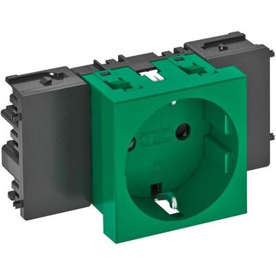 OBO Bettermann STD-D0C MZGN1 - Prise 0° Schutzkontakt 250V 16A - Publicité OBO Bettermann STD-D0C MZGN1 - Prise 0° Schutzkontakt 250V 16A - Publicité