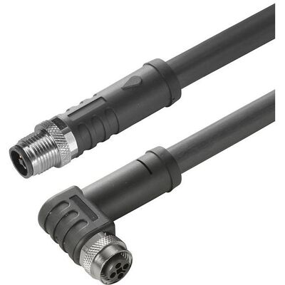 Weidmüller Câble pour capteurs/actionneurs, câble de raccordement, M12/M12, 4, 3 m, S SAIL-M12GM12W-T-3.0H, Câble + prise électronique - Publicité Weidmüller Câble pour capteurs/actionneurs, câble de raccordement, M12/M12, 4, 3 m, S SAIL-M12GM12W-T-3.0H, Câble + prise électronique - Publicité