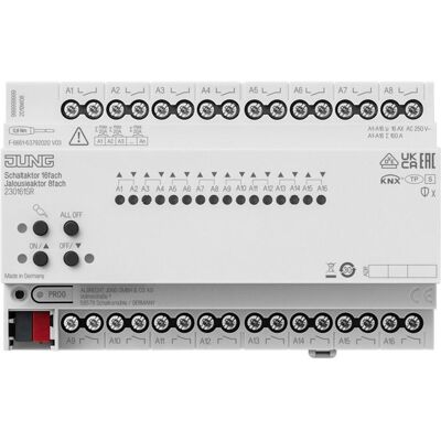 Jung 230161SR - Actionneur KNX 16/8 canaux - Publicité Jung 230161SR - Actionneur KNX 16/8 canaux - Publicité