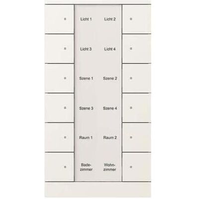 Busch-Jaeger BJ SB/U12.0.11-884 12f.Élément de commande, Bouton + interrupteur, Blanc - Publicité Busch-Jaeger BJ SB/U12.0.11-884 12f.Élément de commande, Bouton + interrupteur, Blanc - Publicité