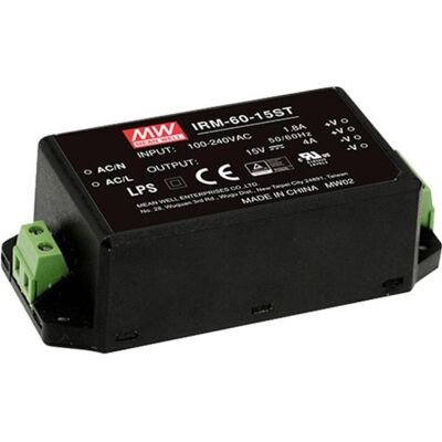 Mean Well IRM-60-12ST - Alimentation pour circuits imprimés - 60 W - Publicité Mean Well IRM-60-12ST - Alimentation pour circuits imprimés - 60 W - Publicité