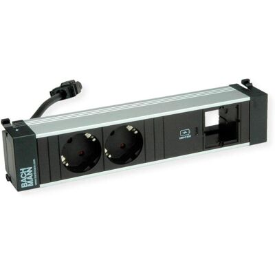 Bachmann - 916.507 - 2x CEE7/3 - USB-C 30W - Power Strip - Publicité Bachmann - 916.507 - 2x CEE7/3 - USB-C 30W - Power Strip - Publicité