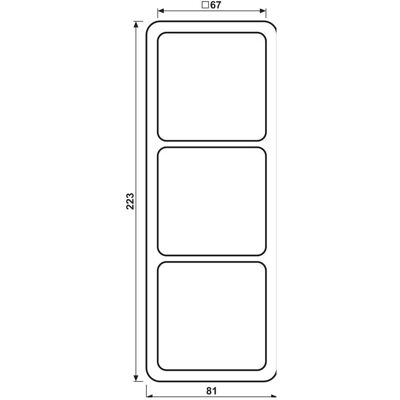 JUNG CD 583 WU LG - Cadre 3-fach Gris - Switch Frame - Publicité JUNG CD 583 WU LG - Cadre 3-fach Gris - Switch Frame - Publicité