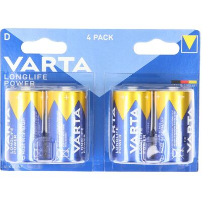 Varta 04920121414 - Pile - Multicolore - D - 1,5V - Publicité Varta 04920121414 - Pile - Multicolore - D - 1,5V - Publicité