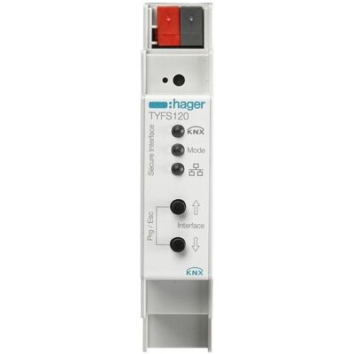 Hager TYFS120 - Interface KNX/IP Sécurisé - 8 Canaux - Publicité Hager TYFS120 - Interface KNX/IP Sécurisé - 8 Canaux - Publicité