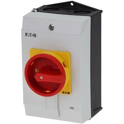 Eaton, Distributeur de courant mobile, P1-40/I2/SVB/HI11 Interrupteur ON/OFF avec arrêt d'urgence 40A 690V 1 x 90° Gris, Noir, Rouge - Publicité Eaton, Distributeur de courant mobile, P1-40/I2/SVB/HI11 Interrupteur ON/OFF avec arrêt d'urgence 40A 690V 1 x 90° Gris, Noir, Rouge - Publicité