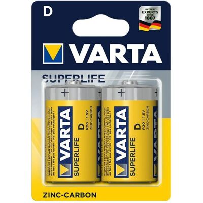 Varta Superlife (2 pcs, D), Batteries + piles - Publicité Varta Superlife (2 pcs, D), Batteries + piles - Publicité