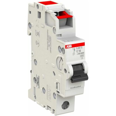 ABB S201S-C16 Disjoncteur - 16A 1p - IP20 - Publicité ABB S201S-C16 Disjoncteur - 16A 1p - IP20 - Publicité