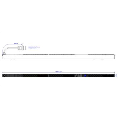Bachmann, Multiprise, BN3000 esclave RCM 24xC13 12xC19 mesure par phase mesure différentielle (24x, 3 m) - Publicité Bachmann, Multiprise, BN3000 esclave RCM 24xC13 12xC19 mesure par phase mesure différentielle (24x, 3 m) - Publicité