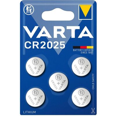 Varta Electronics CR2025 (5 pcs, CR2025, 157 mAh), Batteries + piles - Publicité Varta Electronics CR2025 (5 pcs, CR2025, 157 mAh), Batteries + piles - Publicité