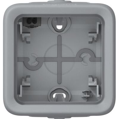 Legrand Accessoires Gamme d'interrupteurs, Plexo55 Boîtier modulaire simple pour locaux humides en saillie gris 069651 - Publicité Legrand Accessoires Gamme d'interrupteurs, Plexo55 Boîtier modulaire simple pour locaux humides en saillie gris 069651 - Publicité