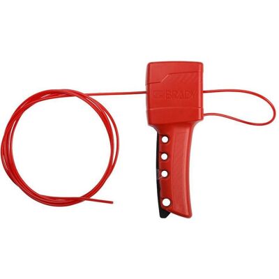 Brady, Machine : accessoires, APClo, système de verrouillage universel avec câble en nylon non conducteur (2,44 m) (050941) - Publicité Brady, Machine : accessoires, APClo, système de verrouillage universel avec câble en nylon non conducteur (2,44 m) (050941) - Publicité
