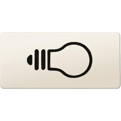 Merten, Accessoires Gamme d'interrupteurs, Symboles, rectangulaire, lumière, blanc 395600 - Publicité Merten, Accessoires Gamme d'interrupteurs, Symboles, rectangulaire, lumière, blanc 395600 - Publicité