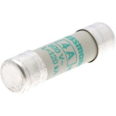 Eaton, Fusible, Fusible10 x 38 mm500 VCA4 A 4 A à action retardée Bussmann (4 A) - Publicité Eaton, Fusible, Fusible10 x 38 mm500 VCA4 A 4 A à action retardée Bussmann (4 A) - Publicité