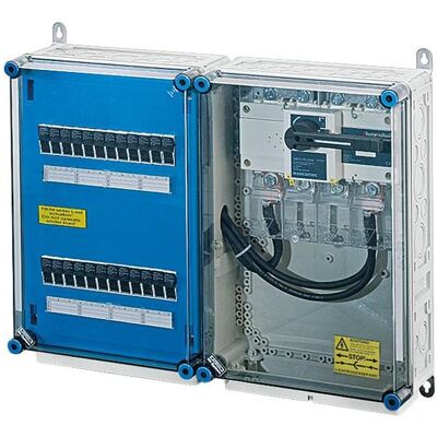 Hensel Boîte de jonction, HEN Mi PV 3611 PV-GAK, avec fusible, Mi PV 3611 12xPV-String - Publicité Hensel Boîte de jonction, HEN Mi PV 3611 PV-GAK, avec fusible, Mi PV 3611 12xPV-String - Publicité