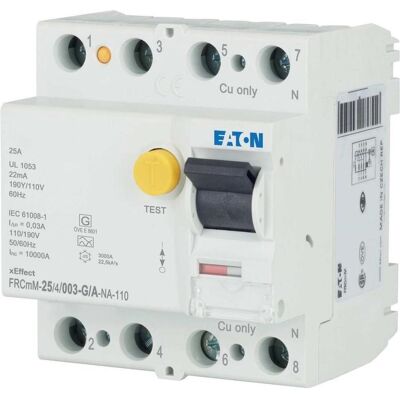 Interrupteur FI Eaton 25A 4P 30mA - Publicité Interrupteur FI Eaton 25A 4P 30mA - Publicité