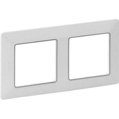 Legrand Accessoires Gamme d'interrupteurs, Vlife 2Fach cadre Uw/Chrom 754032 754032 - Publicité Legrand Accessoires Gamme d'interrupteurs, Vlife 2Fach cadre Uw/Chrom 754032 754032 - Publicité