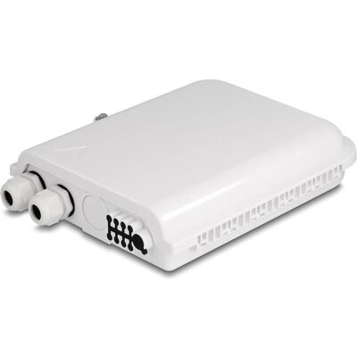 Delock Boîtier de distribution pour fibre optique pour usage intérieur et extérieur IP65 étanche (Boîte de jonction), Réseau : accessoires - Publicité Delock Boîtier de distribution pour fibre optique pour usage intérieur et extérieur IP65 étanche (Boîte de jonction), Réseau : accessoires - Publicité