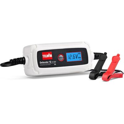 Telwin, Chargeurs de batterie de voiture, 830807607 DEFENDER12 Elektronisches Batterieladegerät 6/12V 2/4A (4 A, 12V, 6V) - Publicité Telwin, Chargeurs de batterie de voiture, 830807607 DEFENDER12 Elektronisches Batterieladegerät 6/12V 2/4A (4 A, 12V, 6V) - Publicité