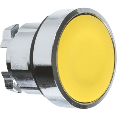 Schneider Electric Bouton poussoir 22mm ZB4BH05 jaune unbel., Bouton + interrupteur, Jaune, Argent - Publicité Schneider Electric Bouton poussoir 22mm ZB4BH05 jaune unbel., Bouton + interrupteur, Jaune, Argent - Publicité