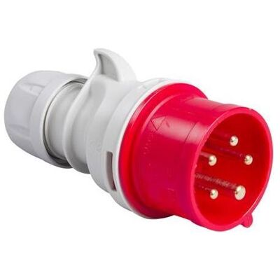 PCE, Prise + connecteur, 41.030 Netzstecker CEE 16A - 400V - 5P - IP44 - 6h - rot - Publicité PCE, Prise + connecteur, 41.030 Netzstecker CEE 16A - 400V - 5P - IP44 - 6h - rot - Publicité