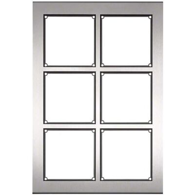 Elcom, Sécurité des bâtiments : accessoires, ELCO FMO-6/2EM station de porte modulaire en acier inoxydable, cadre de montage, boîtier - Publicité Elcom, Sécurité des bâtiments : accessoires, ELCO FMO-6/2EM station de porte modulaire en acier inoxydable, cadre de montage, boîtier - Publicité