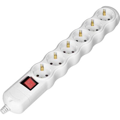 Orno Rozgałęźnik z wyłącznikiem 6x2P+Z Schuko, biały, Batteries + piles - Publicité Orno Rozgałęźnik z wyłącznikiem 6x2P+Z Schuko, biały, Batteries + piles - Publicité