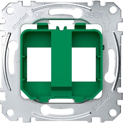 Merten, Accessoires Gamme d'interrupteurs, Insert Mod-Jack 2f gn glz vissé MEG4566-0004 - Publicité Merten, Accessoires Gamme d'interrupteurs, Insert Mod-Jack 2f gn glz vissé MEG4566-0004 - Publicité
