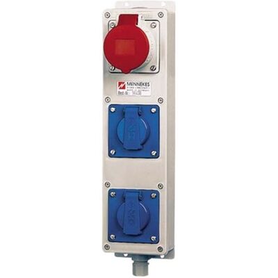 Mennekes 96438 Multiprise - IP44, 16A, 2 Schuko - Publicité Mennekes 96438 Multiprise - IP44, 16A, 2 Schuko - Publicité