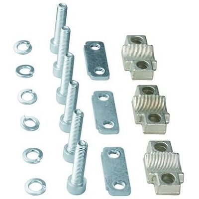 Hager LZ058 - Raccord prismatique - 3 pôles, 400A, 120-240mm² - Publicité Hager LZ058 - Raccord prismatique - 3 pôles, 400A, 120-240mm² - Publicité
