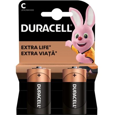 Duracell 2 LR14 C (2 pcs, C), Batteries + piles - Publicité Duracell 2 LR14 C (2 pcs, C), Batteries + piles - Publicité