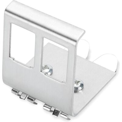 EFB Elektronik EFB Porte-module Keystone pour boîtier, acier inoxydable, p. 2xKeystone, Accessoires électroniques + boîtier, Argent - Publicité EFB Elektronik EFB Porte-module Keystone pour boîtier, acier inoxydable, p. 2xKeystone, Accessoires électroniques + boîtier, Argent - Publicité