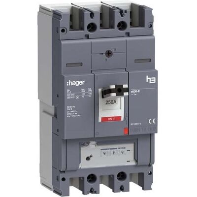 Hager HEJ250GR Disjoncteur - 250A, 70kA, 3P, IP40 - Publicité Hager HEJ250GR Disjoncteur - 250A, 70kA, 3P, IP40 - Publicité