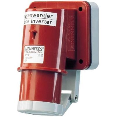 Mennekes, Prise + connecteur, MEN 3350 16A4P 6H400V Fiche en saillie IP44 (CEI 60309) - Publicité Mennekes, Prise + connecteur, MEN 3350 16A4P 6H400V Fiche en saillie IP44 (CEI 60309) - Publicité