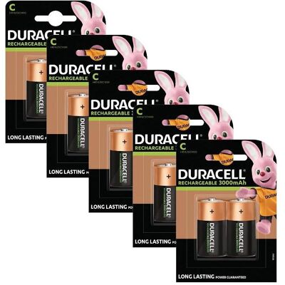 Duracell Rechargeable C Size 10 Pack (10 pcs, C), Batteries + piles - Publicité Duracell Rechargeable C Size 10 Pack (10 pcs, C), Batteries + piles - Publicité