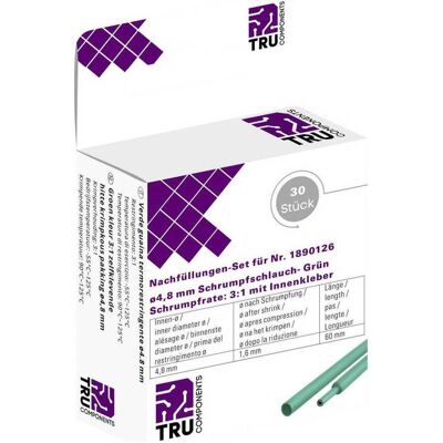 TRU COMPONENTS T1807CA007D Gaine thermorétractable avec colle - 2:1 - Publicité TRU COMPONENTS T1807CA007D Gaine thermorétractable avec colle - 2:1 - Publicité