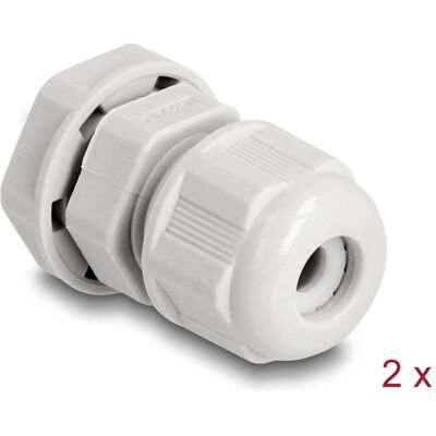 Delock, Connecteur pour câble, Presse-étoupe M12, gris 2 pièces - Publicité Delock, Connecteur pour câble, Presse-étoupe M12, gris 2 pièces - Publicité
