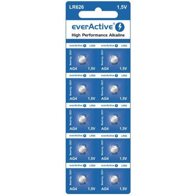 everActive LR626 - 10 piles alcalines - Publicité everActive LR626 - 10 piles alcalines - Publicité