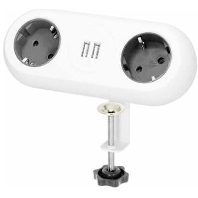 Multiprise Orno - 2 Prises, 2 USB, 1,4m Câble - Publicité Multiprise Orno - 2 Prises, 2 USB, 1,4m Câble - Publicité