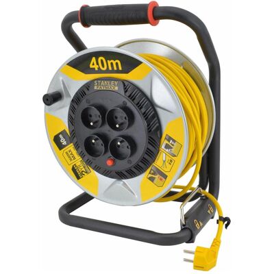 Enrouleur à câble, STANLEY-REEL VERLÄNGERUNGSKABEL 40m 3x1.5mm 16A IP20 (40 m, 1.50 mm²² mm) - Publicité Enrouleur à câble, STANLEY-REEL VERLÄNGERUNGSKABEL 40m 3x1.5mm 16A IP20 (40 m, 1.50 mm²² mm) - Publicité