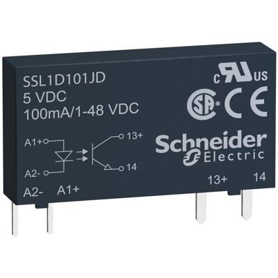 Relais à état solide Schneider Electric SSL1D101JD - 48V DC, 0,1A, Montage PCB - Publicité Relais à état solide Schneider Electric SSL1D101JD - 48V DC, 0,1A, Montage PCB - Publicité