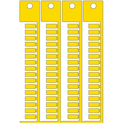 Brady, Accessoires de connexion par câble, TAG 4X10 4 STICKS YELLOW, ACS-Kennzeichnung, gelb, 4 x 10 mm, 4 Reihen (2048 Anhänger) - Publicité Brady, Accessoires de connexion par câble, TAG 4X10 4 STICKS YELLOW, ACS-Kennzeichnung, gelb, 4 x 10 mm, 4 Reihen (2048 Anhänger) - Publicité