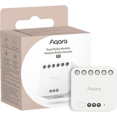 Aqara, Actionneur, Dual Zigbee Relaismodul für Smart Home Automation, 2 Kanäle (Actionneur de commutation) - Publicité Aqara, Actionneur, Dual Zigbee Relaismodul für Smart Home Automation, 2 Kanäle (Actionneur de commutation) - Publicité