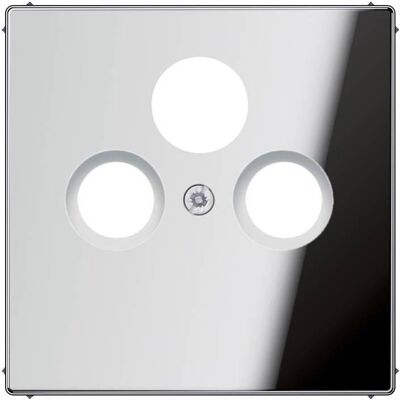 JUNG, Accessoires Gamme d'interrupteurs, Plaque centrale Sat/TV/Radio LS chr glz GCR2990SAT - Publicité JUNG, Accessoires Gamme d'interrupteurs, Plaque centrale Sat/TV/Radio LS chr glz GCR2990SAT - Publicité