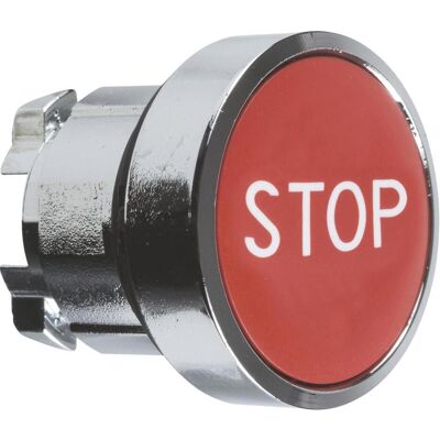 Schneider Electric Bouton-poussoir 22mm "Stop" rouge, Bouton + interrupteur, Rouge, Argent - Publicité Schneider Electric Bouton-poussoir 22mm "Stop" rouge, Bouton + interrupteur, Rouge, Argent - Publicité