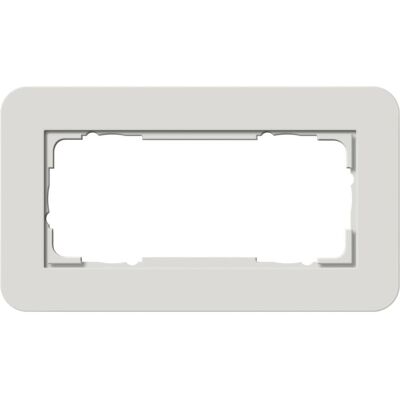 Gira 1002411 - Cadre de couverture 2 modules - Gris clair/Blanc - Publicité Gira 1002411 - Cadre de couverture 2 modules - Gris clair/Blanc - Publicité
